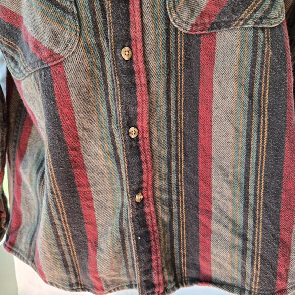 Vintage Private Property Flannel Button Up Shirt Size Large - Picture 5 of 11